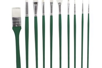 20 Green artist paint brush (4)