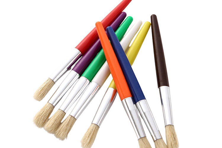 27 Hog Bristle Hair Kids Artist Brush (1)