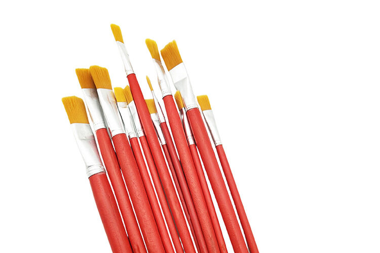 28 Nylon Hair Wood Handle Artist Brush (1)