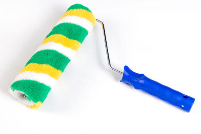 9inch Green Yellow Stripe Paint Roller Brush for Construction (3) Paint Roller Brush for Construction