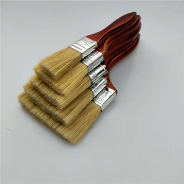 High-Grade Paint Brushes with Red Wooden Handles