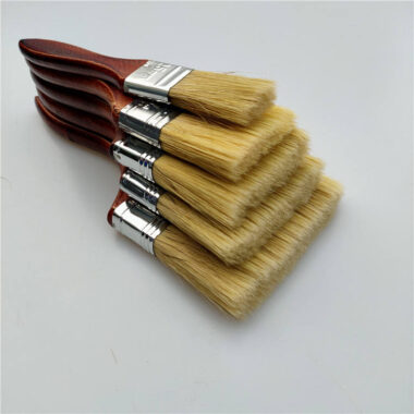 High-Grade Paint Brushes with Red Wooden Handles