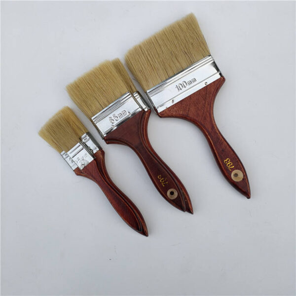 High-Grade Paint Brushes with Red Wooden Handles