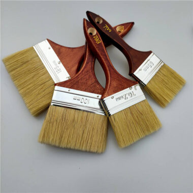 High-Grade Paint Brushes with Red Wooden Handles