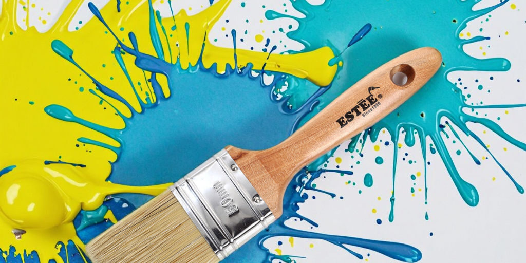 Custom 3pcs Flat Paint Brush Set with Synthetic Bristles (1) Paint Brush Set with Synthetic Bristles