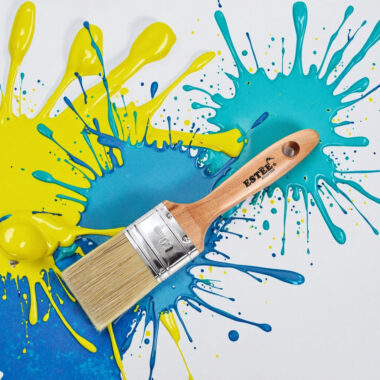 Paint Brush Set with Synthetic Bristles