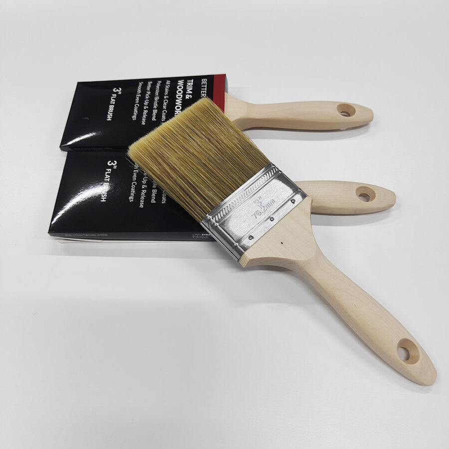Custom 3 Inch Wooden Paint Brush