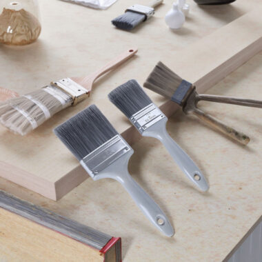 Industrial Paint Brush with Solid Handle