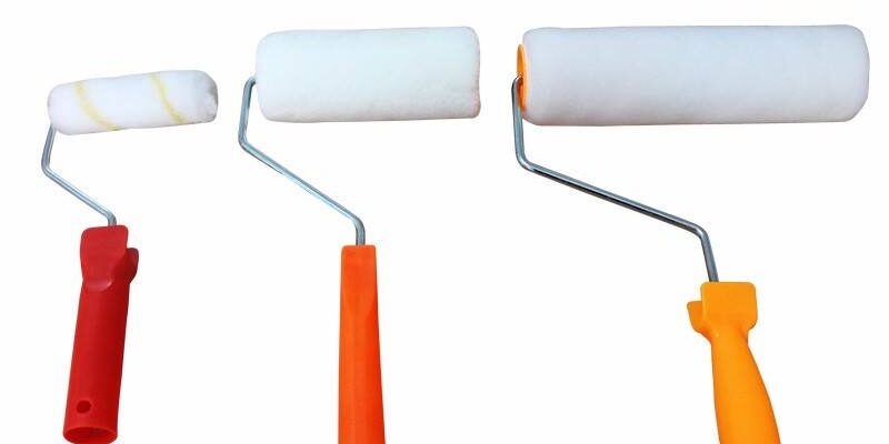 Professional Mini Paint Brush & Epoxy Roller Set with Frame (5) Mini Paint Brush Epoxy Roller