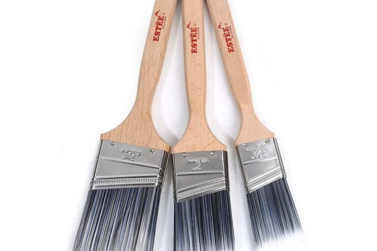 Wholesale Angled Wall Paint Brushes with Hard Wooden Handle (6) Wholesale Angled Wall Paint Brushes