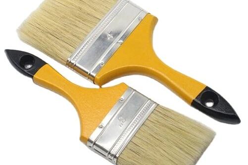 Yellow Wooden Handle 100% White Bristle Paint Brush Supplier (1) White Bristle Paint Brush Supplier